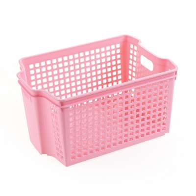 Wholesale various sizes food plastic basket with handle