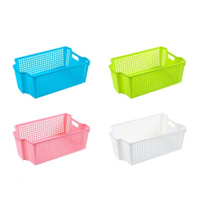 China factory wholesale convenient plastic storage basket for home